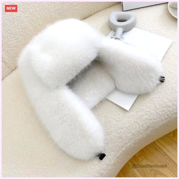 Faux Fur Trapper Hat with Earmuffs, Winter Warm Hat for Men Women main image 4